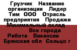 Грузчик › Название организации ­ Лидер Тим, ООО › Отрасль предприятия ­ Продажи › Минимальный оклад ­ 14 000 - Все города Работа » Вакансии   . Брянская обл.,Сельцо г.